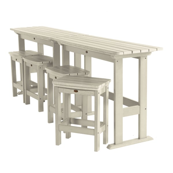 Highwood Usa Lehigh 6pc Counter Height Outdoor Patio Furniture Balcony Set AD-KITBALC101-WAE - main